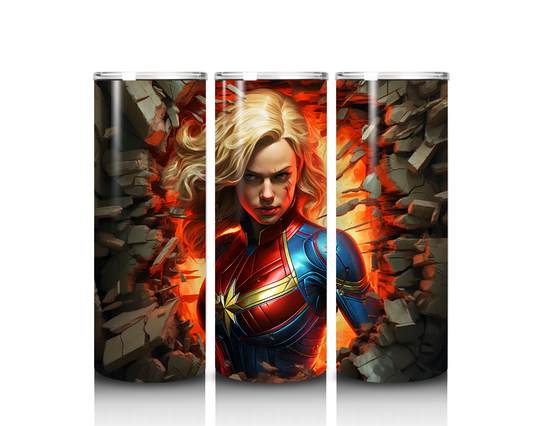 20 oz Captain Marvel Tumbler
