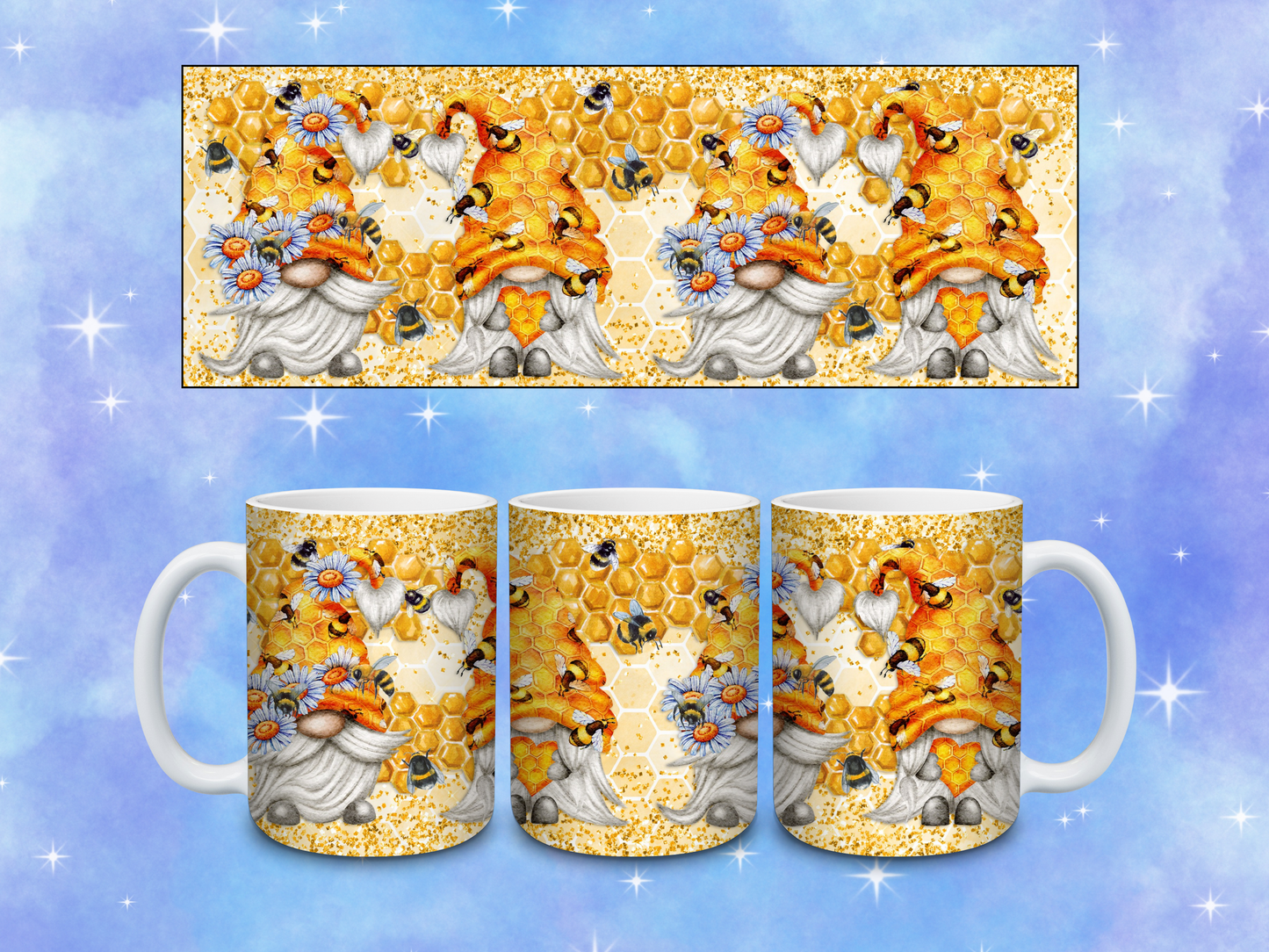 Honey Bee Gnome Coffee Mug