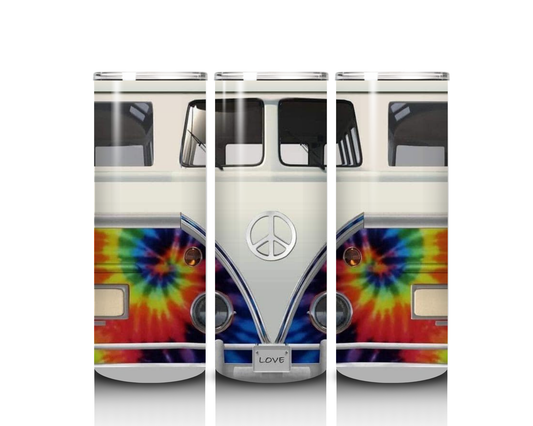 20 oz Tie Dye VW Van Tumbler