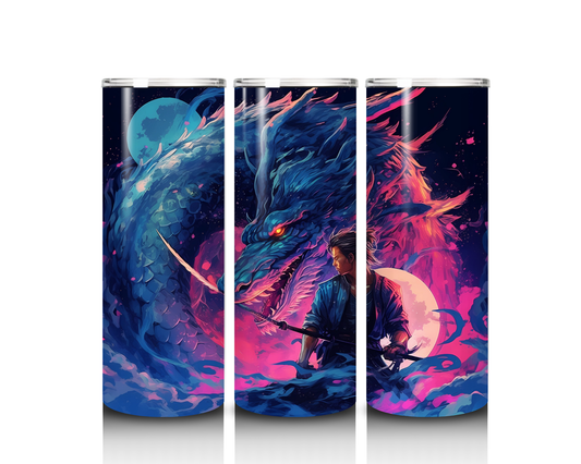 20 oz Samuri Dragon Tumbler