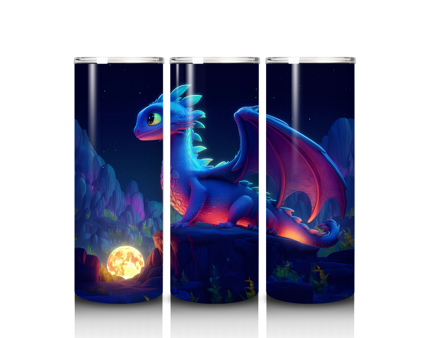 20 oz Cartoon Dragon Tumbler