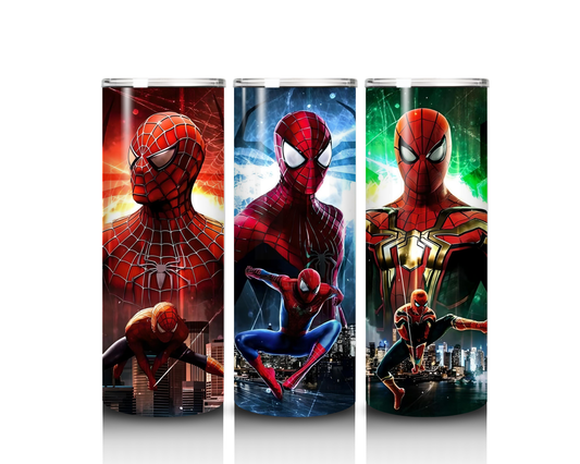 20 oz Faces of Spiderman Tumbler