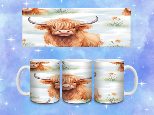 Highland Cow Coffee Mug