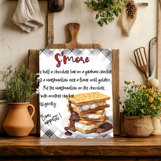 S'more Recipe Dish Towel