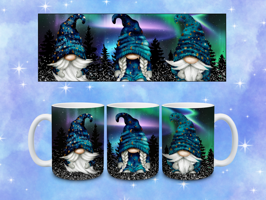 Northern Lights Gnome Coffee Mug