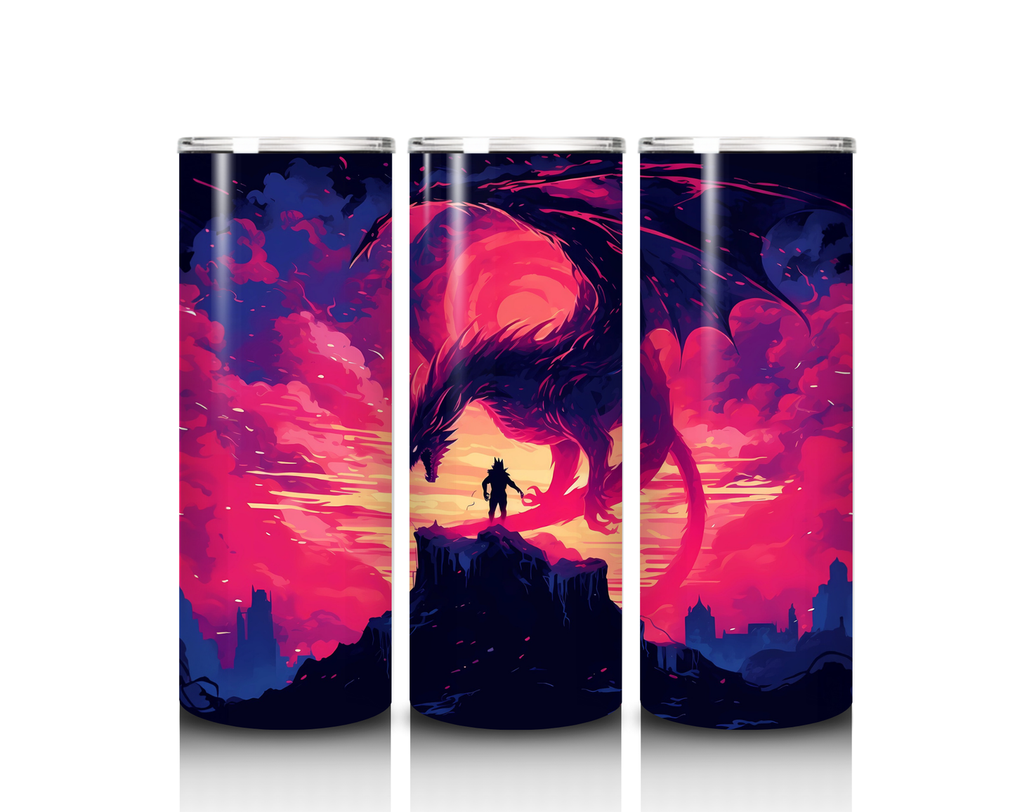 20 oz Sunset Dragon Tumbler