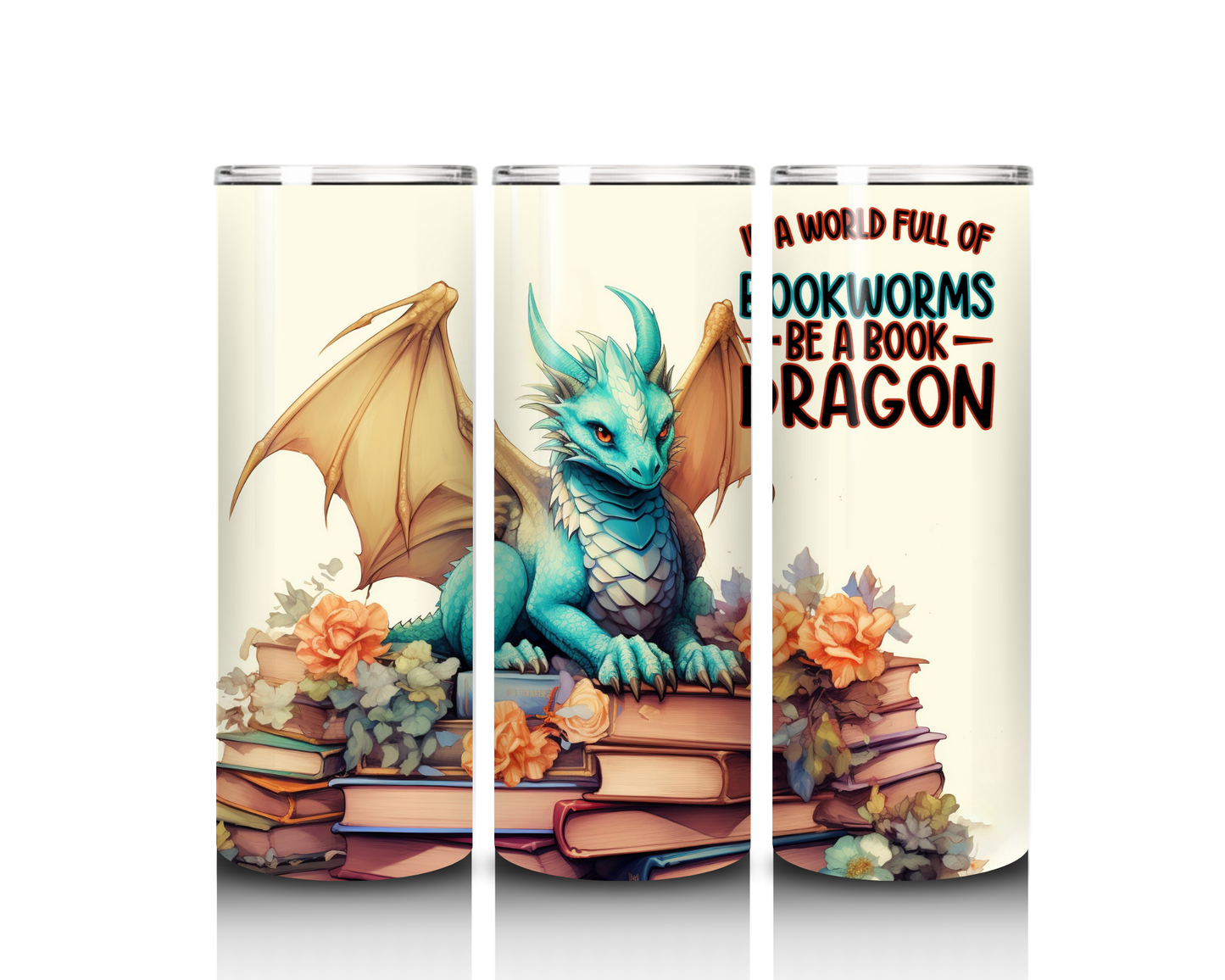 Be a Book Dragon Tumbler