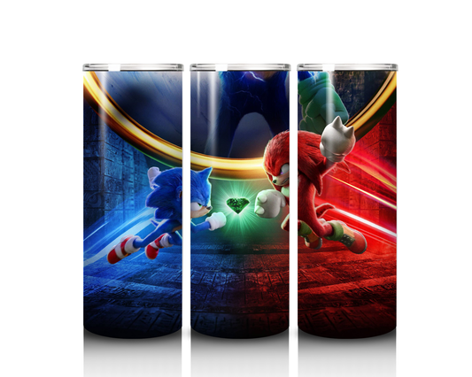 20 oz Sonic and Knuckles Tumbler