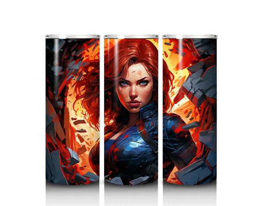 20 oz Black Widow Tumbler