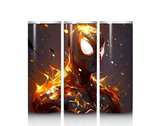 20 oz Black Suit Spiderman Tumbler