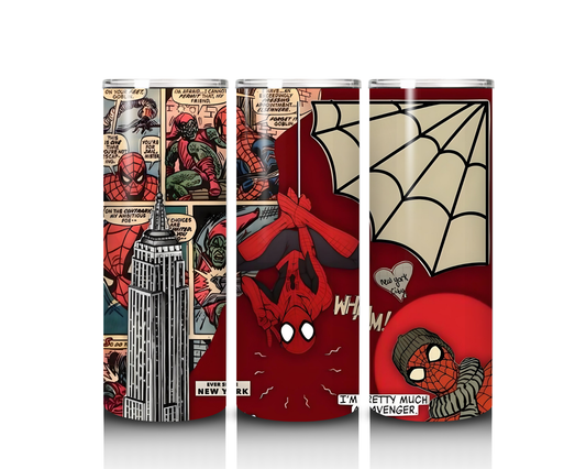 20 oz Spiderman Comic Tumbler