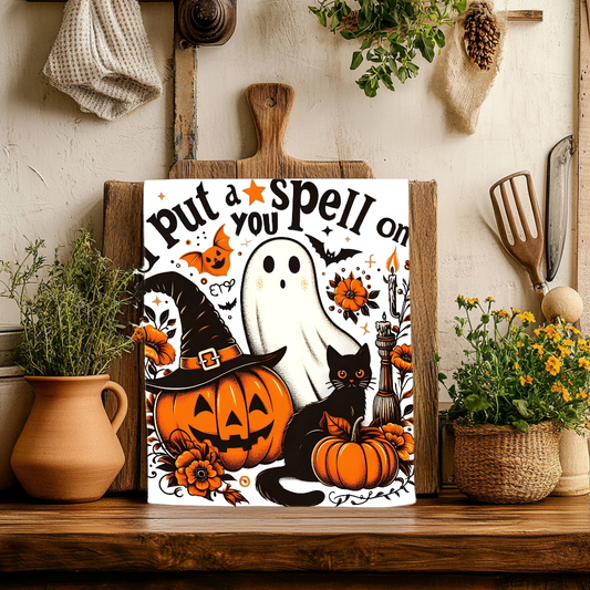 I Put a Spell On You Dish Towel