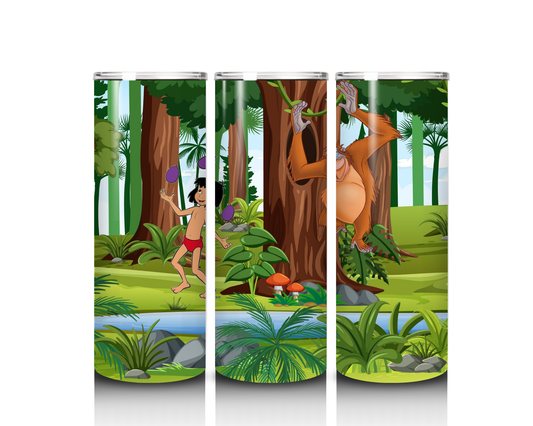 20 oz Mowgli and King Louie Tumbler