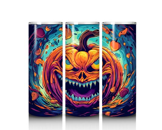 Crazy Jack-O-Lantern Tumbler