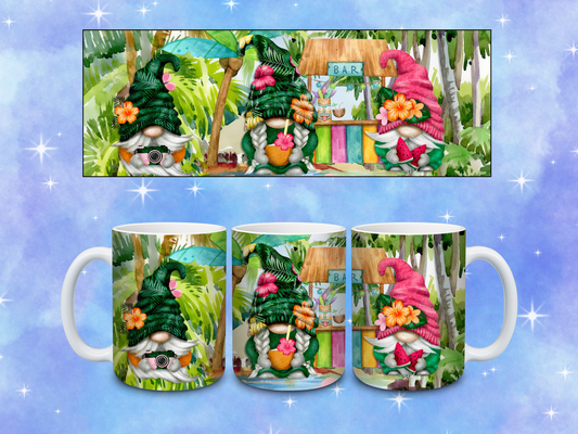 Tiki Bar Gnomes Coffee Mug