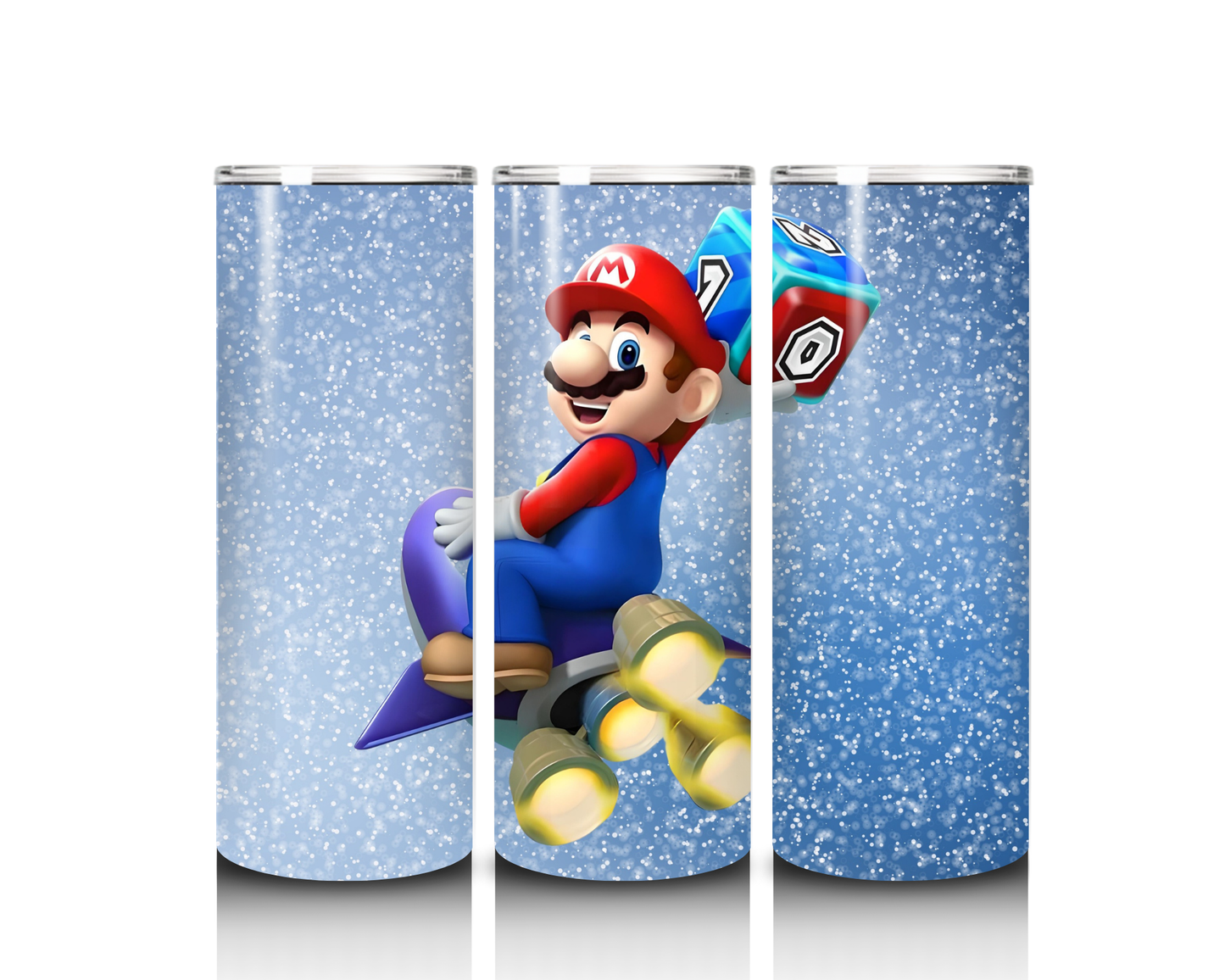 20 oz Mario Riding a Rocket Tumbler