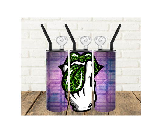 Lips and Tongue 420 Tumbler Pipe