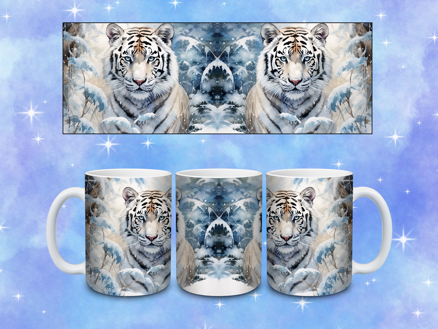 White Tiger Coffee Mug