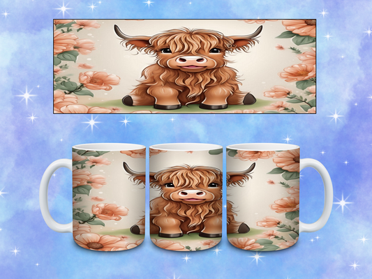 Cute Highland Cow Coffee Mug