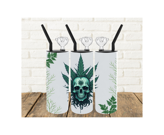 Ganja Skull 420 Tumbler Pipe