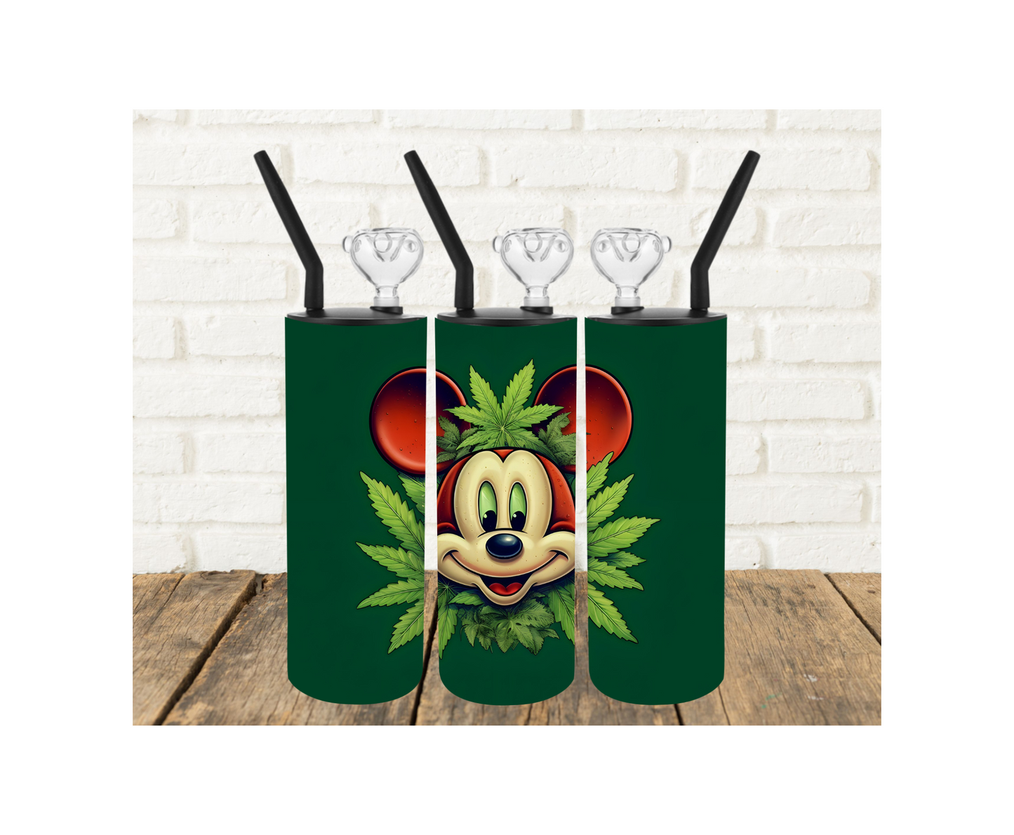 Mickey in the Green 420 Tumbler Pipe