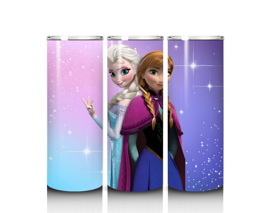 20 oz Elsa and Anna Tumbler