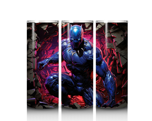 20 oz Black Panther Wall Break Tumbler