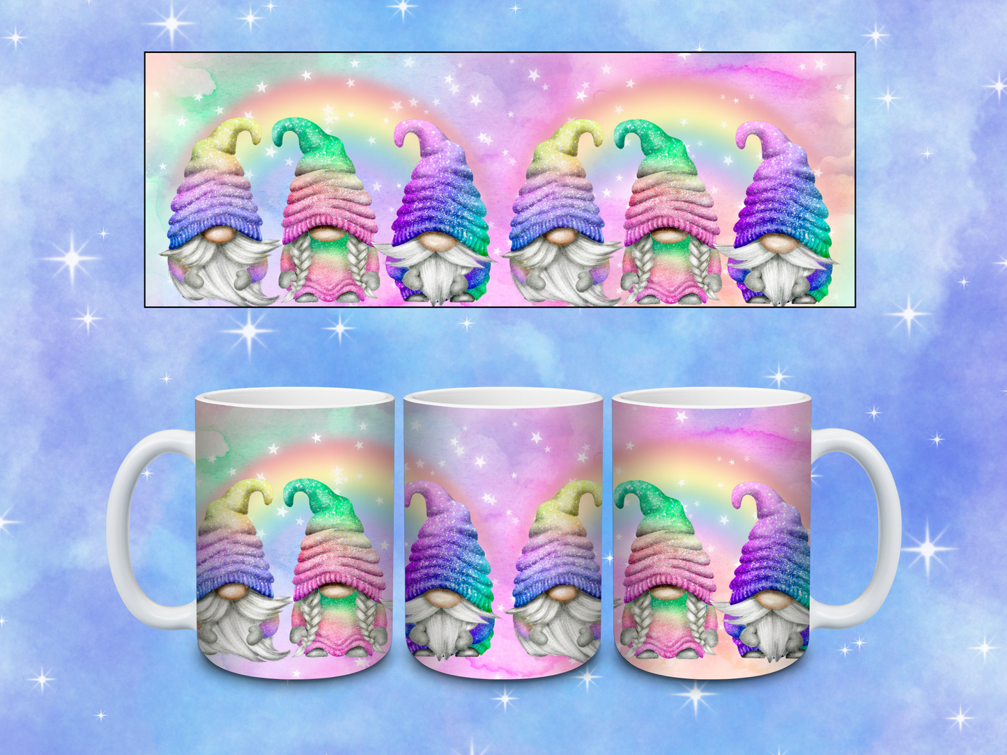 Rainbow Gnome Coffee Mug