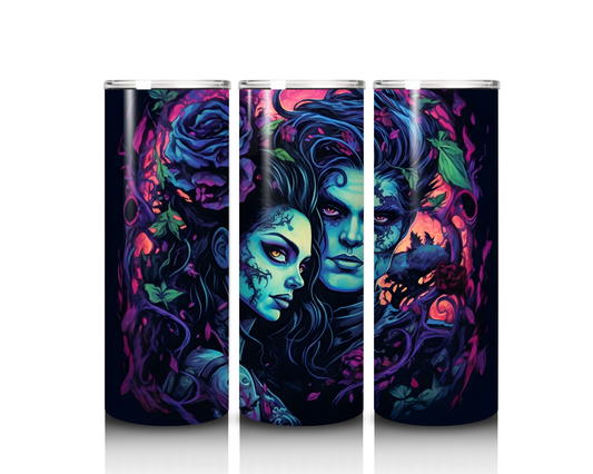 Goth Couple Tumbler