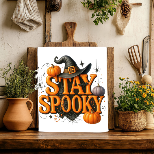Stay Spooky Dish Towel