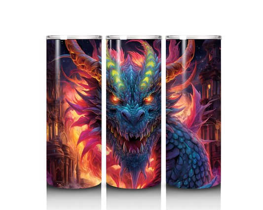 20 oz Fire Dragon Tumbler