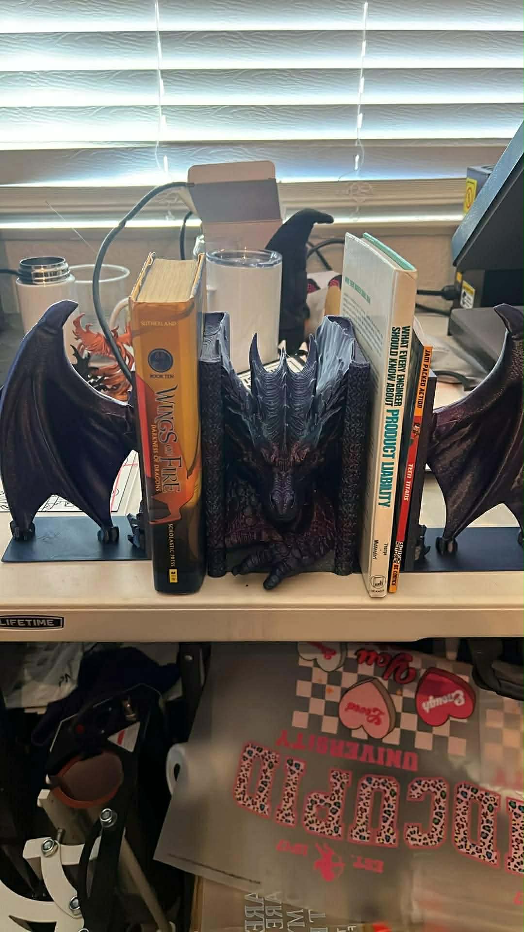Dragon Book Nook and Wing Book Ends