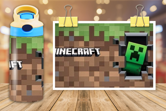 12 oz Minecraft Water Bottle