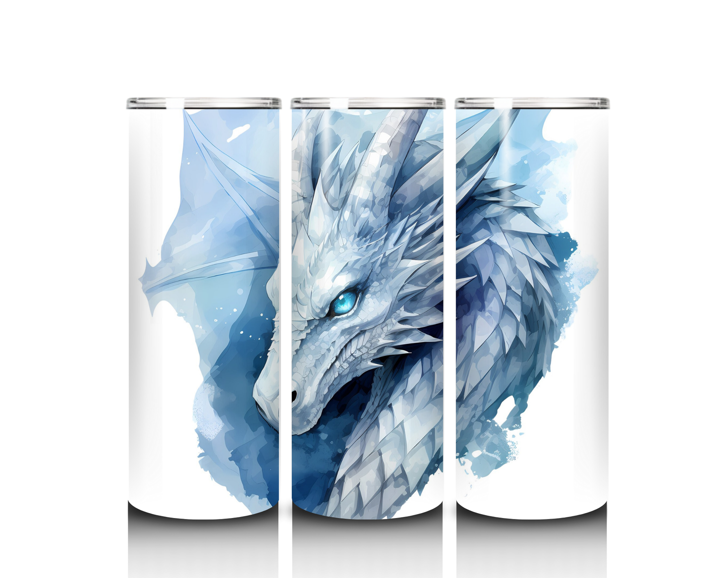20 oz Snow Dragon Tumbler