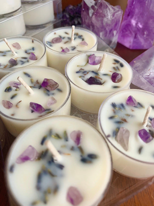 Organic Lavender Tealight Candles